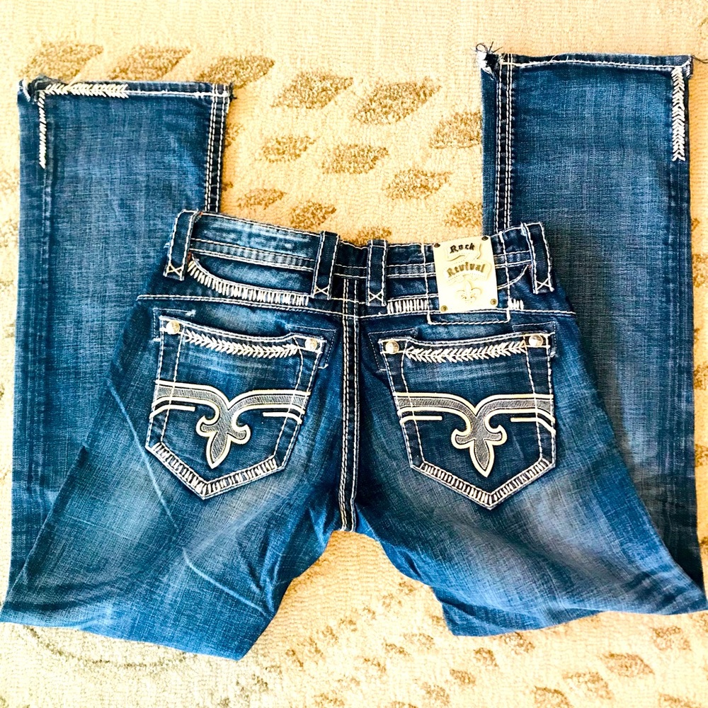 Men’s Rock Revival relaxed straight bootcut 32/34